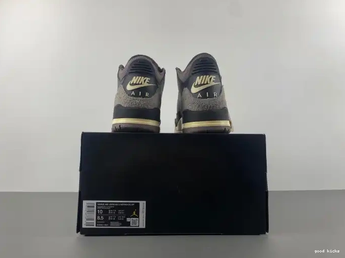 Rep x FZ4811-001 Air 3 Ma A Maniere Jordan Black 0523